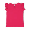 s T-shirt ruches - Samba Shake van Feetje in de kleur Fuchsia in maat 86.