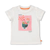 s T-shirt - Samba Shake van Feetje in de kleur Offwhite in maat 86.