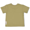 s T-shirt rib - Mini Adventurer van Feetje in de kleur Olijf in maat 86.