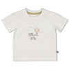 s T-shirt - Mini Adventurer van Feetje in de kleur Offwhite in maat 86.