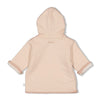 s Omkeerbaar jasje met capuchon AOP - Sweet Poppy van Feetje in de kleur Offwhite melange in maat 62.