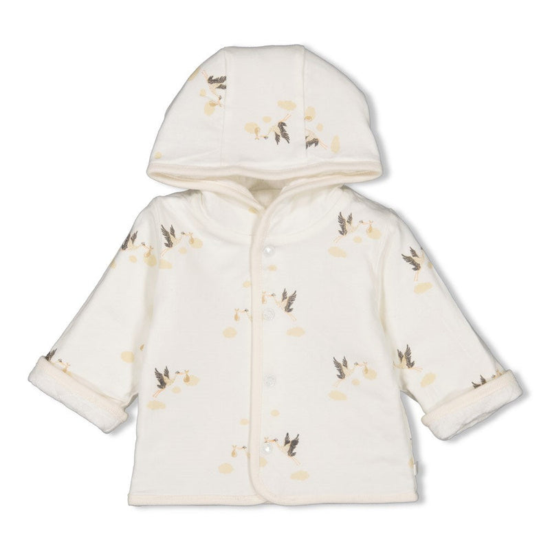 s Omkeerbaar jasje met capuchon - Special Delivery van Feetje in de kleur Offwhite in maat 62.