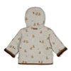 Jongens Omkeerbaar teddy jasje met capuchon - Tiny Timber Tales van Feetje in de kleur Bruin in maat 86.