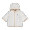 Jongens Omkeerbaar teddy jasje met capuchon - Penguin Cuddles van Feetje in de kleur Offwhite in maat 62.