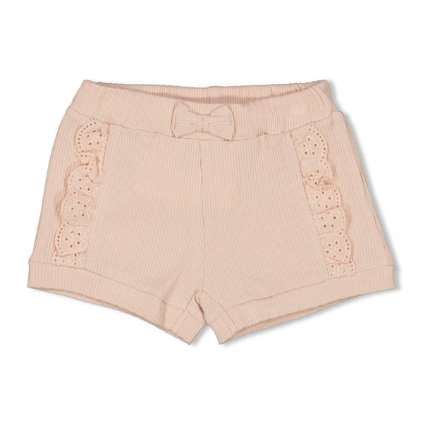s Short pointelle - Flower Field van Feetje in de kleur Roze in maat 86.