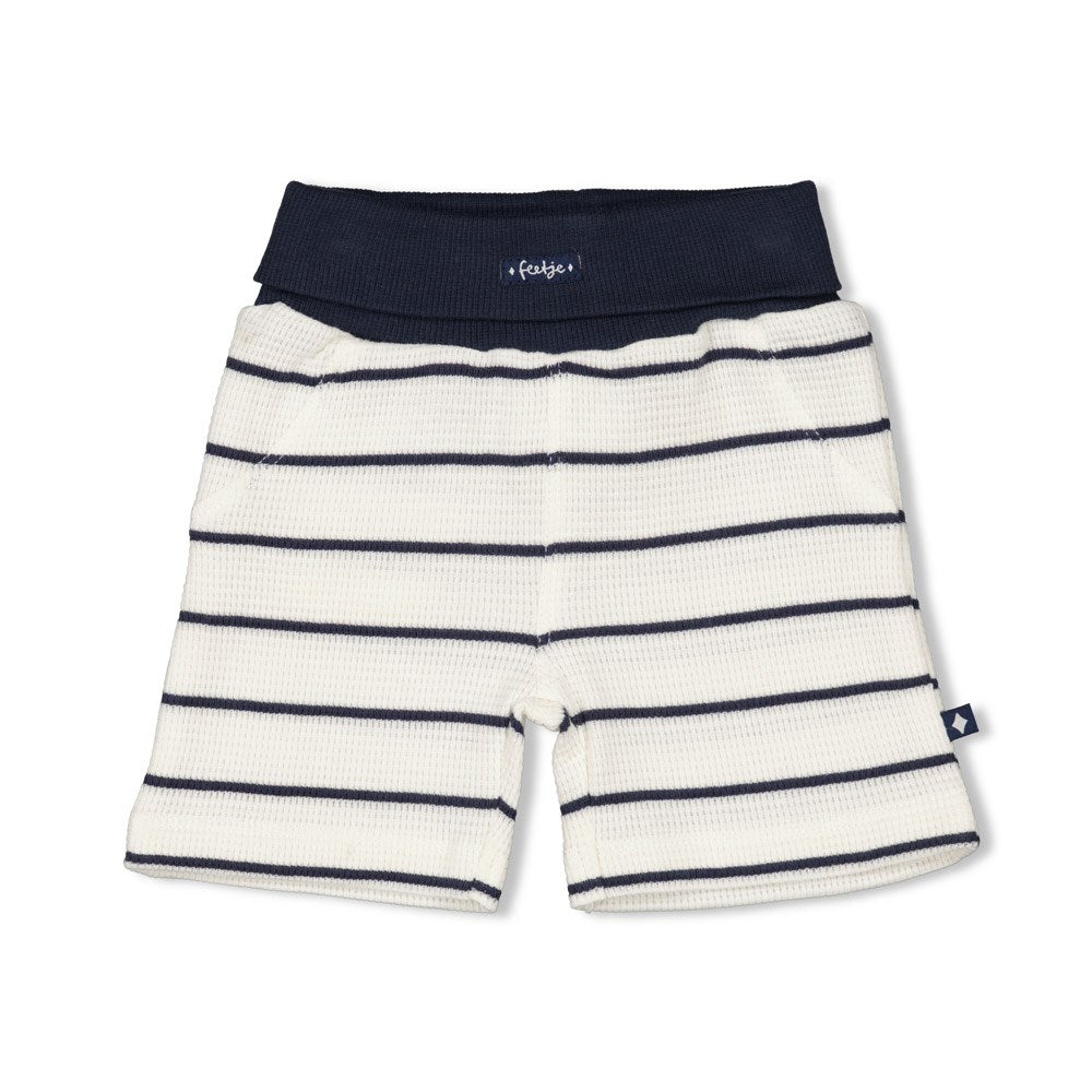 Feetje Short streep wafelstructuur - Rock My Boat