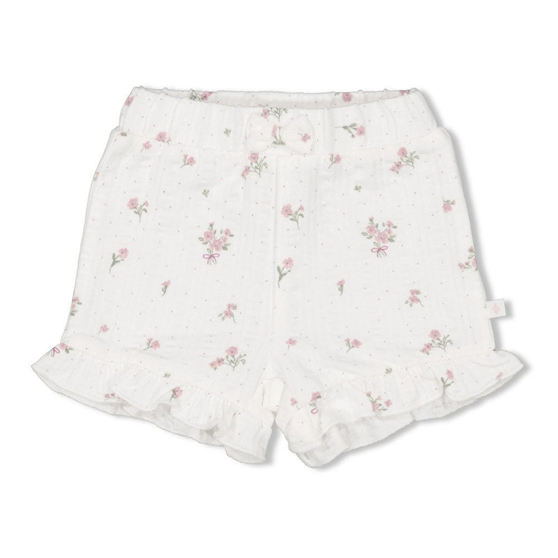 s Short AOP - Blossom van Feetje in de kleur Offwhite in maat 86.