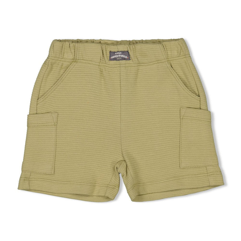 s Short rib - Mini Adventurer van Feetje in de kleur Olijf in maat 86.