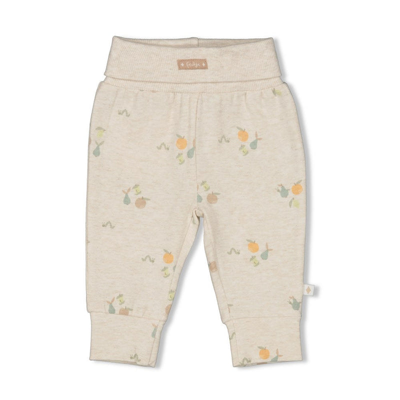 s Broek AOP - Picnic Party van Feetje in de kleur Offwhite melange in maat 62.
