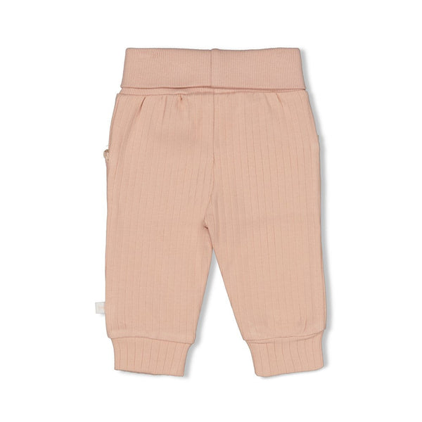 Feetje Broek rib - Sweet Poppy