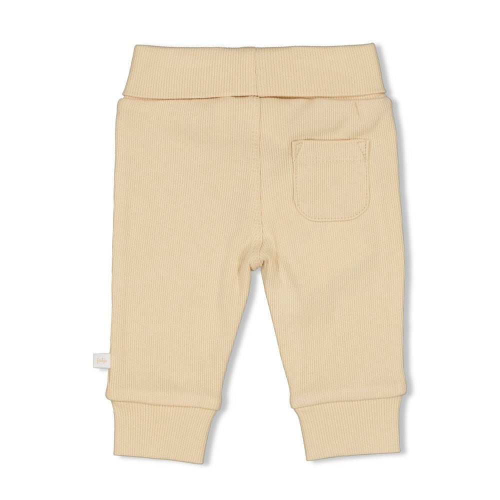 s Broek rib - Special Delivery van Feetje in de kleur Creme in maat 62.