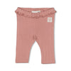 s Legging pointelle rib - Starfish Wishes van Feetje in de kleur Mauve in maat 86.