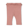 s Legging pointelle rib - Starfish Wishes van Feetje in de kleur Mauve in maat 86.
