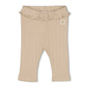s Legging pointelle rib - Starfish Wishes van Feetje in de kleur Zand in maat 86.