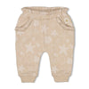 s Broek ruches AOP - Starfish Wishes van Feetje in de kleur Zand in maat 86.