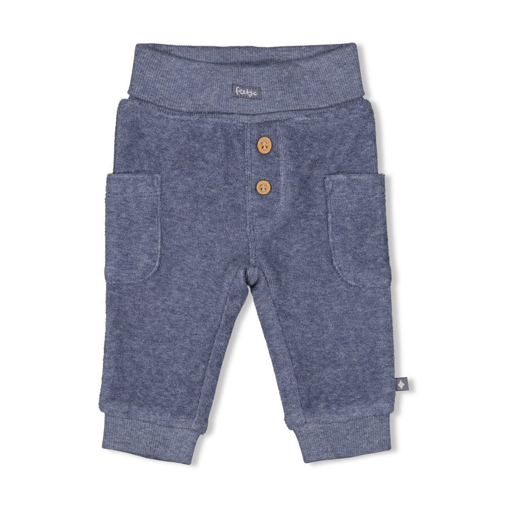 s Broek - Farm Life van Feetje in de kleur Indigo melange in maat 62.