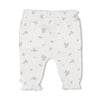 s Broek AOP - Blossom van Feetje in de kleur Offwhite in maat 86.