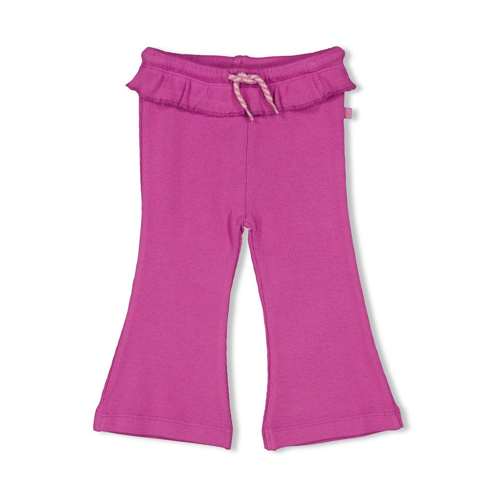 Feetje Flare broek rib - Picknick Perfect