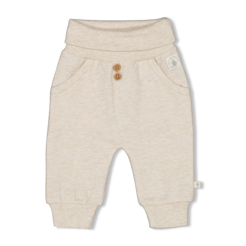 s Broek - Picnic Party van Feetje in de kleur Offwhite melange in maat 62.