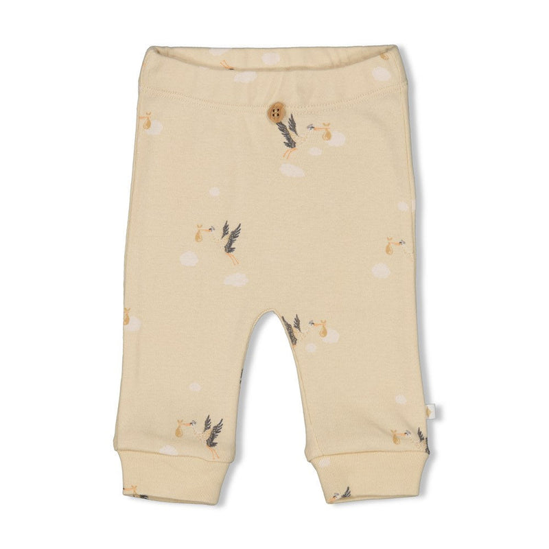 s Legging AOP rib - Special Delivery van Feetje in de kleur Creme in maat 62.
