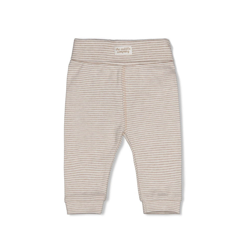 Unisexs Broek streep - The Cuddle Company van Feetje in de kleur Bruin melange in maat 62.