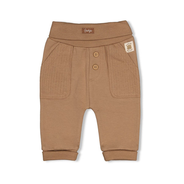 Jongens Broek - Tiny Timber Tales van Feetje in de kleur Camel in maat 86.