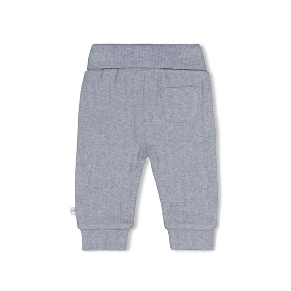 Jongens Broek rib - Breakfast Buddy van Feetje in de kleur Blauw melange in maat 62.