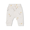 Unisexs Broek AOP - Over the Moon for You van Feetje in de kleur Kit in maat 62.