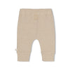 Unisexs Broek rib met streep - Over the Moon for You van Feetje in de kleur Taupe in maat 62.