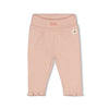 Meisjes Broek rib - Fall in Love van Feetje in de kleur Roze melange in maat 62.