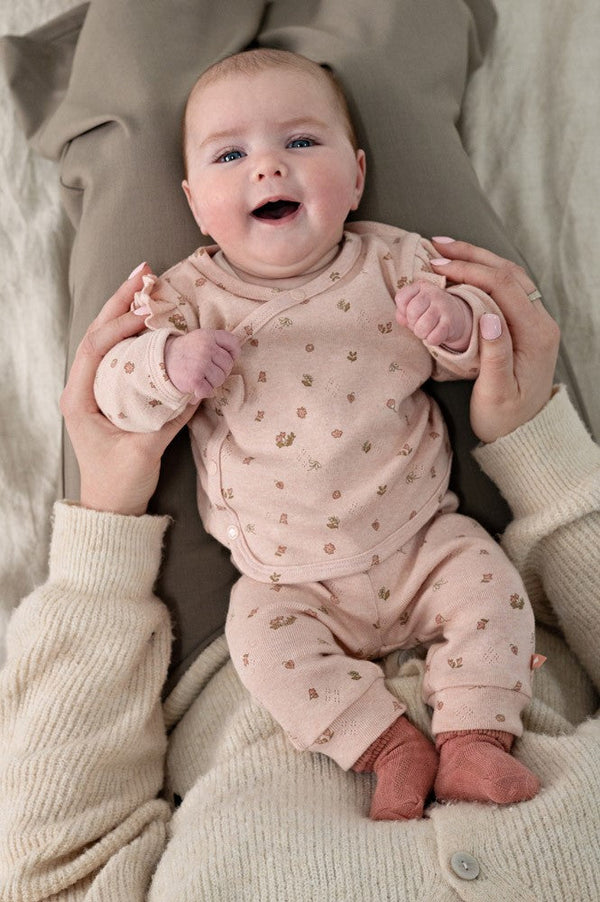 Feetje Broek pointelle rib AOP - Fall in Love