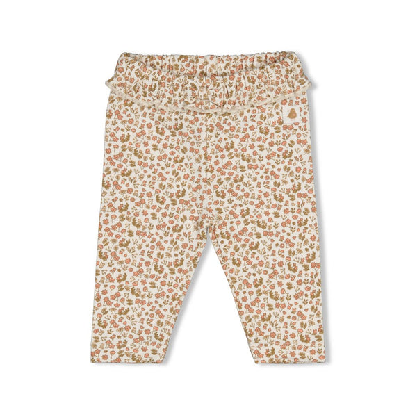 Meisjes Legging AOP - Fall in Love van Feetje in de kleur Offwhite in maat 62.