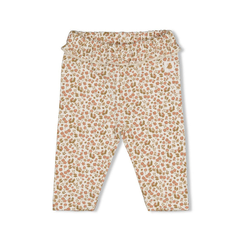 Meisjes Legging AOP - Fall in Love van Feetje in de kleur Offwhite in maat 62.