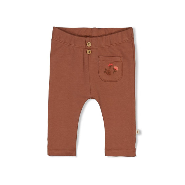 Meisjes Broek  - Forest Garden van Feetje in de kleur Bruin in maat 86.