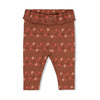 Meisjes Legging rib AOP - Forest Garden van Feetje in de kleur Bruin in maat 86.
