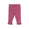 Meisjes Legging rib - Afternoon Tea van Feetje in de kleur Berry in maat 86.