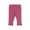 Meisjes Legging rib - Afternoon Tea van Feetje in de kleur Berry in maat 86.