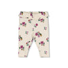 Meisjes Legging rib AOP - Afternoon Tea van Feetje in de kleur Creme in maat 86.