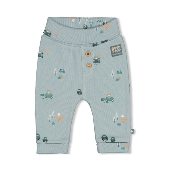 Feetje Broek rib AOP - Beep Beep