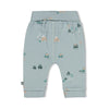 Jongens Broek rib AOP - Beep Beep van Feetje in de kleur Mint in maat 86.