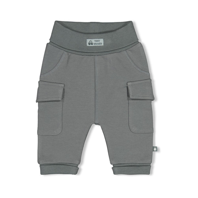 Jongens Broek - Beep Beep van Feetje in de kleur Zeegroen in maat 86.