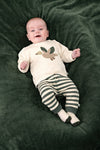 Jongens Broek streep - Wiggle and Waddle van Feetje in de kleur Groen in maat 92.