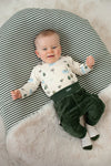 Jongens Broek velours rib - Wiggle and Waddle van Feetje in de kleur Groen in maat 92.