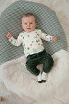 Jongens Broek velours rib - Wiggle and Waddle van Feetje in de kleur Groen in maat 92.