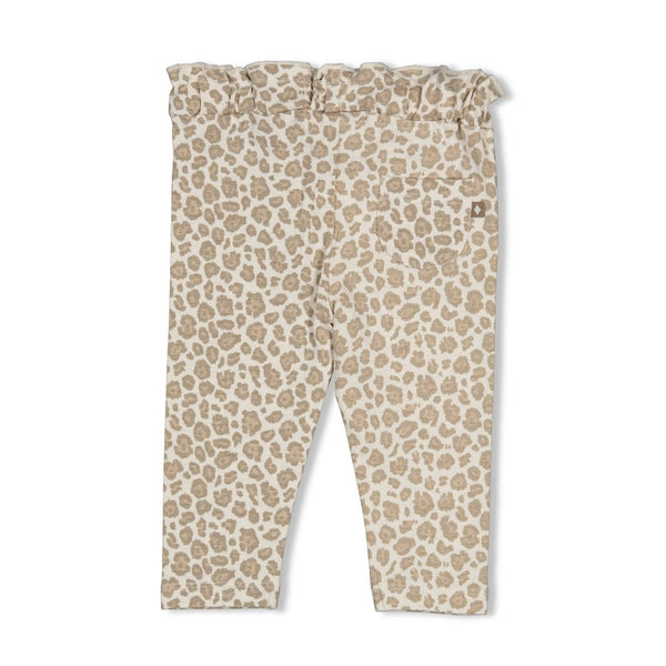 Meisjes Legging AOP - Dress to Impress van Feetje in de kleur Offwhite melange in maat 92.