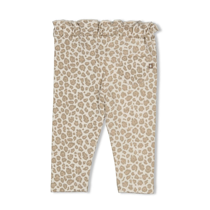 Meisjes Legging AOP - Dress to Impress van Feetje in de kleur Offwhite melange in maat 92.