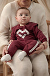 Meisjes Broek - My Little Love van Feetje in de kleur Bordeaux in maat 86.
