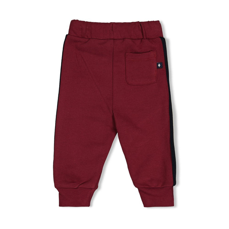 Jongens Broek - Built for Fun van Feetje in de kleur Bordeaux in maat 92.