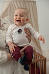 Jongens Broek - Built for Fun van Feetje in de kleur Bordeaux in maat 92.