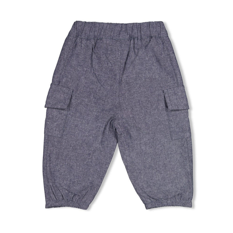 Jongens Broek chambray - Built for Fun van Feetje in de kleur Chambray in maat 92.